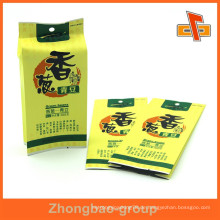Kundenspezifische Druckseite Zwickel Kraftpapier Lebensmittel Tasche für grüne Sojabohne mit Lebensmittelqualität